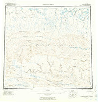 Lookout Ridge Alaska Historical topographic map, 1:250000 scale, 1 X 3 Degree, Year 1956