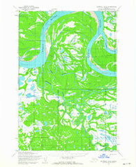 Marshall D-2 Alaska Historical topographic map, 1:63360 scale, 15 X 15 Minute, Year 1952