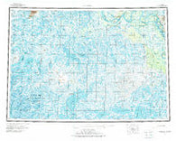 Marshall Alaska Historical topographic map, 1:250000 scale, 1 X 3 Degree, Year 1954