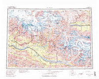 McCarthy Alaska Historical topographic map, 1:250000 scale, 1 X 3 Degree, Year 1960