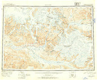 McCarthy Alaska Historical topographic map, 1:250000 scale, 1 X 3 Degree, Year 1951