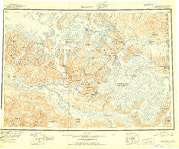 McCarthy Alaska Historical topographic map, 1:250000 scale, 1 X 3 Degree, Year 1951