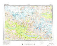 McCarthy Alaska Historical topographic map, 1:250000 scale, 1 X 3 Degree, Year 1960