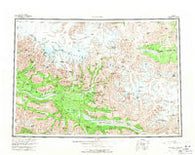 McCarthy Alaska Historical topographic map, 1:250000 scale, 1 X 3 Degree, Year 1960