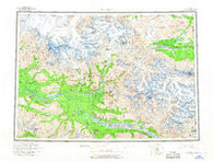 McCarthy Alaska Historical topographic map, 1:250000 scale, 1 X 3 Degree, Year 1960