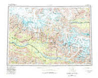 McCarthy Alaska Historical topographic map, 1:250000 scale, 1 X 3 Degree, Year 1960