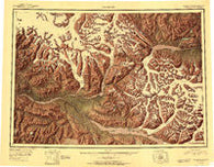 McCarthy Alaska Historical topographic map, 1:250000 scale, 1 X 3 Degree, Year 1951