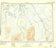 McGrath Alaska Historical topographic map, 1:250000 scale, 1 X 3 Degree, Year 1950