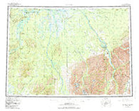 McGrath Alaska Historical topographic map, 1:250000 scale, 1 X 3 Degree, Year 1958