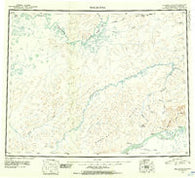 Melozitna Alaska Historical topographic map, 1:250000 scale, 1 X 3 Degree, Year 1951