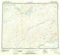 Melozitna Alaska Historical topographic map, 1:250000 scale, 1 X 3 Degree, Year 1951