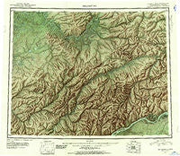 Melozitna Alaska Historical topographic map, 1:250000 scale, 1 X 3 Degree, Year 1951