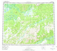 Melozitna Alaska Historical topographic map, 1:250000 scale, 1 X 3 Degree, Year 1956