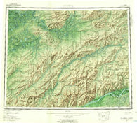 Melozitna Alaska Historical topographic map, 1:250000 scale, 1 X 3 Degree, Year 1956