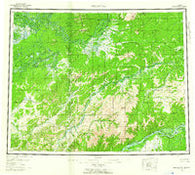 Melozitna Alaska Historical topographic map, 1:250000 scale, 1 X 3 Degree, Year 1956