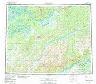 Melozitna Alaska Historical topographic map, 1:250000 scale, 1 X 3 Degree, Year 1956