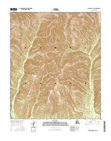 Melozitna A-3 SW Alaska Current topographic map, 1:25000 scale, 7.5 X 7.5 Minute, Year 2016