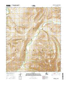 Melozitna A-4 NE Alaska Current topographic map, 1:25000 scale, 7.5 X 7.5 Minute, Year 2016