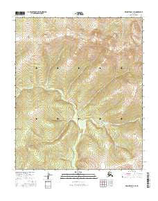 Melozitna B-1 SE Alaska Current topographic map, 1:25000 scale, 7.5 X 7.5 Minute, Year 2016