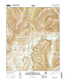 Melozitna B-2 NE Alaska Current topographic map, 1:25000 scale, 7.5 X 7.5 Minute, Year 2016