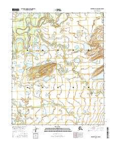 Melozitna D-3 SW Alaska Current topographic map, 1:25000 scale, 7.5 X 7.5 Minute, Year 2016