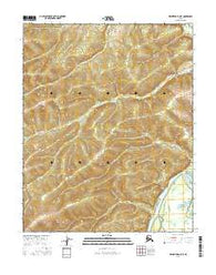 Melozitna D-4 NE Alaska Current topographic map, 1:25000 scale, 7.5 X 7.5 Minute, Year 2016