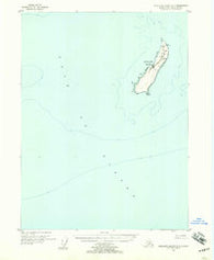 Middleton Island B-7 Alaska Historical topographic map, 1:63360 scale, 15 X 15 Minute, Year 1955