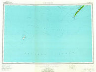 Middleton Island Alaska Historical topographic map, 1:250000 scale, 1 X 3 Degree, Year 1955