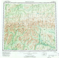 Misheguk Mountain Alaska Historical topographic map, 1:250000 scale, 1 X 3 Degree, Year 1956