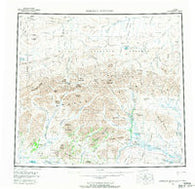 Misheguk Mountain Alaska Historical topographic map, 1:250000 scale, 1 X 3 Degree, Year 1956