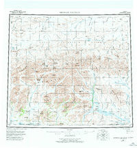 Misheguk Mountain Alaska Historical topographic map, 1:250000 scale, 1 X 3 Degree, Year 1956