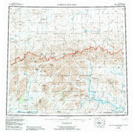 Misheguk Mountain Alaska Historical topographic map, 1:250000 scale, 1 X 3 Degree, Year 1956