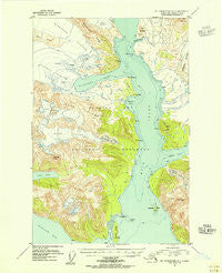Mount Fairweather D-1 Alaska Historical topographic map, 1:63360 scale, 15 X 15 Minute, Year 1954