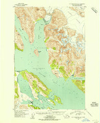 Mount Fairweather D-2 Alaska Historical topographic map, 1:63360 scale, 15 X 15 Minute, Year 1950