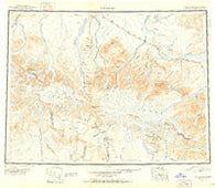 Mount Hayes Alaska Historical topographic map, 1:250000 scale, 1 X 3 Degree, Year 1951