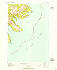 Mount Katmai A-1 Alaska Historical topographic map, 1:63360 scale, 15 X 15 Minute, Year 1951