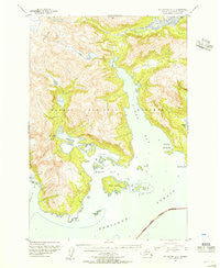 Mount Katmai A-2 Alaska Historical topographic map, 1:63360 scale, 15 X 15 Minute, Year 1951