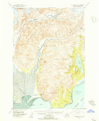Mount Katmai A-3 Alaska Historical topographic map, 1:63360 scale, 15 X 15 Minute, Year 1951