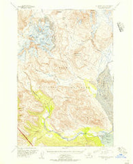Mount Katmai A-4 Alaska Historical topographic map, 1:63360 scale, 15 X 15 Minute, Year 1951