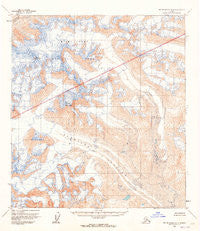 Mount McKinley A-1 Alaska Historical topographic map, 1:63360 scale, 15 X 15 Minute, Year 1954