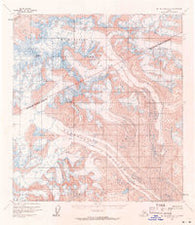 Mount McKinley A-1 Alaska Historical topographic map, 1:63360 scale, 15 X 15 Minute, Year 1954
