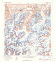 Mount McKinley A-2 Alaska Historical topographic map, 1:63360 scale, 15 X 15 Minute, Year 1954