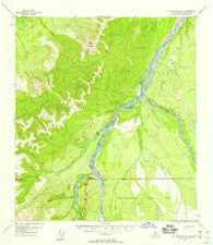 Mount McKinley D-1 Alaska Historical topographic map, 1:63360 scale, 15 X 15 Minute, Year 1951