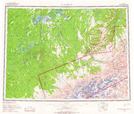 Mount McKinley Alaska Historical topographic map, 1:250000 scale, 1 X 3 Degree, Year 1958