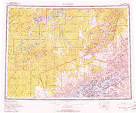 Mount McKinley Alaska Historical topographic map, 1:250000 scale, 1 X 3 Degree, Year 1958