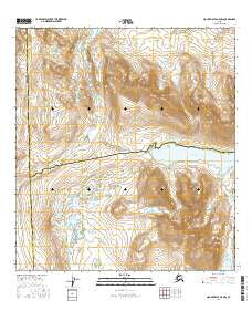 Mount Hayes A-5 NW Alaska Current topographic map, 1:25000 scale, 7.5 X 7.5 Minute, Year 2016