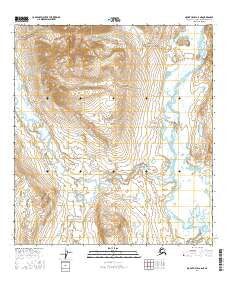 Mount Hayes A-6 NE Alaska Current topographic map, 1:25000 scale, 7.5 X 7.5 Minute, Year 2016