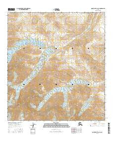 Mount Hayes C-5 SE Alaska Current topographic map, 1:25000 scale, 7.5 X 7.5 Minute, Year 2016