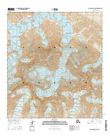 Mount Hayes C-5 SW Alaska Current topographic map, 1:25000 scale, 7.5 X 7.5 Minute, Year 2016