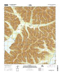 Mount Hayes D-1 SW Alaska Current topographic map, 1:25000 scale, 7.5 X 7.5 Minute, Year 2016